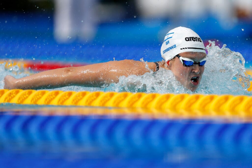 אנסטסיה גורבנקו באליפות אירופה בשחייה (צילום ארכיון: סימונה קסטרווילארי, באדיבות איגוד השחייה)