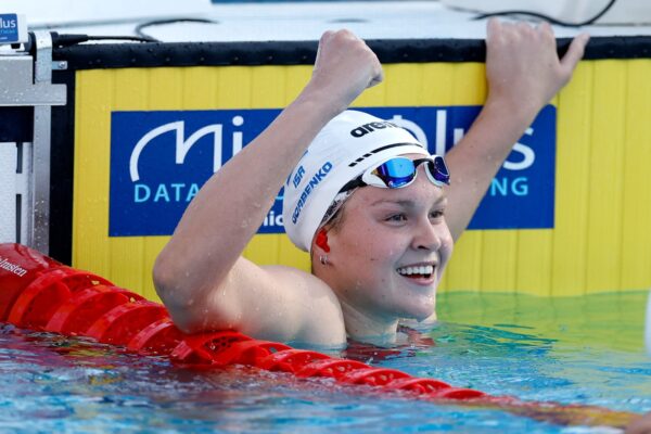 אנסטסיה גורבנקו, אלופת אירופה בפעם השנייה ברציפות (צילום: סימונה קסטרווילארי, באדיבות איגוד השחייה)