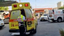 זירת התאונה בבבני ברק (צילום: ארגון הצלה)