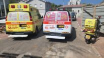 אמבולנסים בזירת תאונה (צילום: תיעוד מבצעי מד"א)