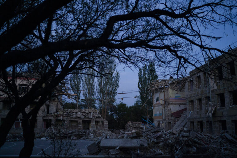 הרס בקראמאטורסק. 269 בתי ספר באוקראינה נחרבו כליל (צילום: AP Photo/Leo Correa)