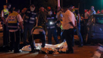 כוחות שיטור והצלה בזירת הפיגוע בצומת שילת (צילום: ג'מאל עוואד/פלאש90)