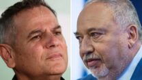 שר האוצר אביגדור ליברמן (משמאל) ושר הבריאות ניצן הורוביץ (צילומים: פלאש 90)