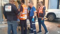 זירת התאונה בכיכר המדינה בתל אביב (צילום: דוברות איחוד הצלה)