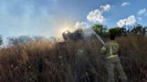 שריפה סמוך לכרמיאל (צילום: דוברות כבאות והצלה)