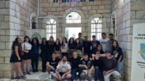 החניכים בפתיחת תכנית "מתגייסים לתעסוקה" (קרדיט: דוברות עיריית ירושלים)