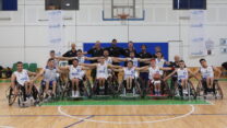 נבחרת העתודה של  ישראל בכדורסל בכיסאות גלגלים (צילום: קרן איזיקסון)