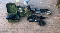 אמל"ח שנתפס בפעילות צה"ל, הבוקר (צילום: דובר צה"ל)