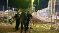 הזירה בנהריה (צילום: דוברות המשטרה)