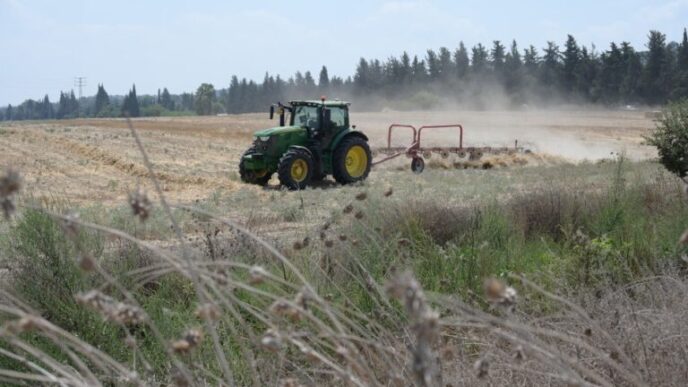 The kibbutz’s agricultural fields (Photo: Uriel Levy)