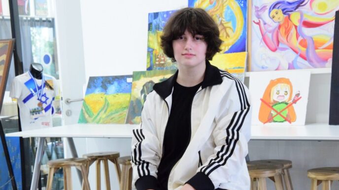 Nastia Kulik. "It touched my heart that other students approached me and tried to be my friends" (Photo: Or Guetta)