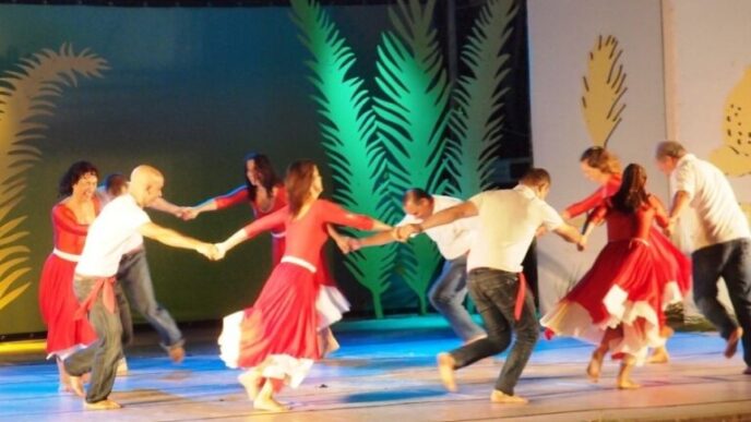 An Israeli folk dance performance, 2013. "Culture has always been a very important thing in this kibbutz" (Photo: photomati)