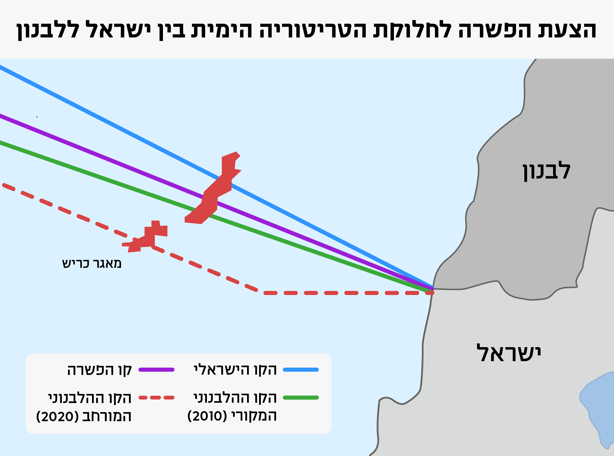 גבול ימי ישראל לבנון (עיצוב: דבר)