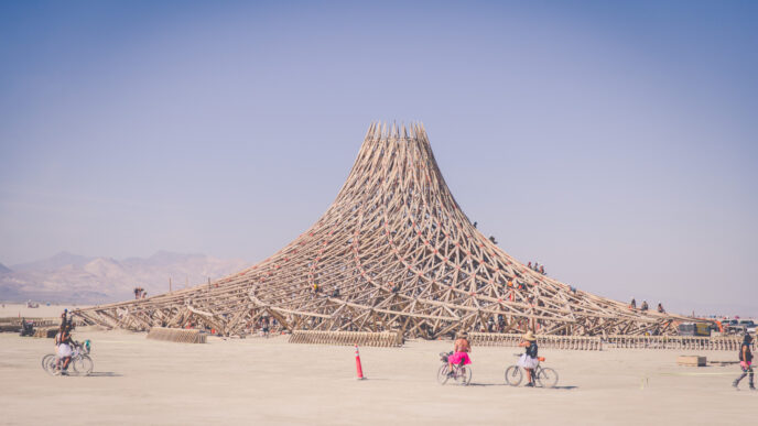 The Burning Man event in Nevada, the source of Midburn's inspiration. &quot;It’s a mistake to think that economy and money are one thing. In fact, throughout most of the human race's existence, the economy has existed without money&quot; (Photo: Mika Gurevich)