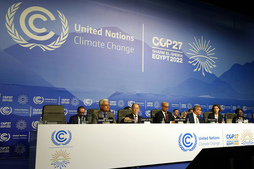 ועידת האקלים COP 27 בשארם א-שייח (צילום: AP Photo/Peter Dejong)