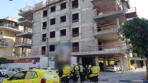 זירת תאונת העבודה בקריית אתא (צילום: תיעוד מבצעי מד"א)