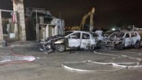 זירת אירוע ״תג מחיר״ באבו גוש (צילום: דוברות כב״ה ירושלים)