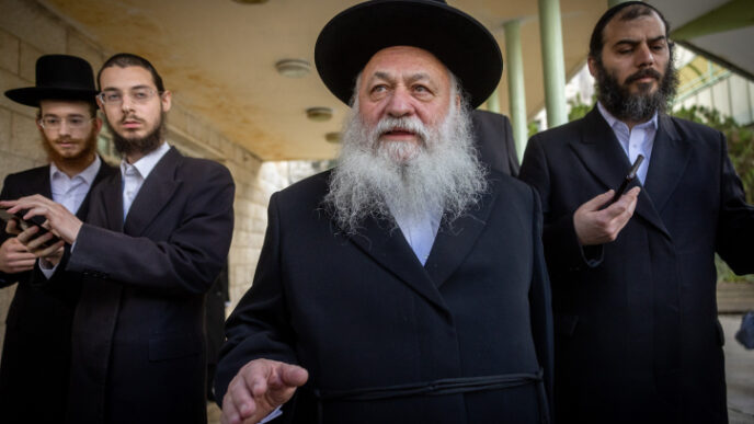 יו"ר יהדות התורה ושר השיכון הרב יצחק גולדקנופף (צילום ארכיון: יונתן זינדל / פלאש 90)