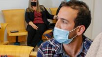 אביב ברדיצ'ב, מנהל התכנית החינוכית במכינת בני ציון בדיון בבית המשפט, מרץ 2021. (צילום: פלאש 90)