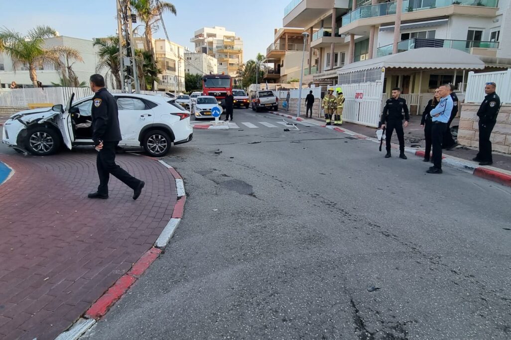 אזור הפיצוץ בנהריה (צילום: דוברות המשטרה) אזור הפיצוץ בנהריה (צילום: דוברות המשטרה)