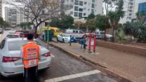 זירה בה אותר גבר עם סימני היפותרמיה באשדוד (צילום: דוברות איחוד הצלה)