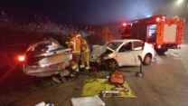 תאונת הדרכים בצומת בית הלל (צילום ארכיון: כבאות והצלה)