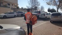 זירת תאונת עבודה (צילום: איחוד הצלה)
