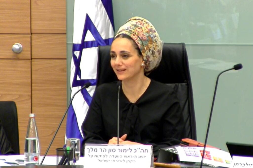 לימור סון הר-מלך, יו"ר הוועדה המיוחדת לפיקוח על הקרן לאזרחי ישראל (צילום מסך: שידורי ועדת הכנסת) לימור סון הר-מלך, יו"ר הוועדה המיוחדת לפיקוח על הקרן לאזרחי ישראל (צילום מסך: שידורי ועדת הכנסת)