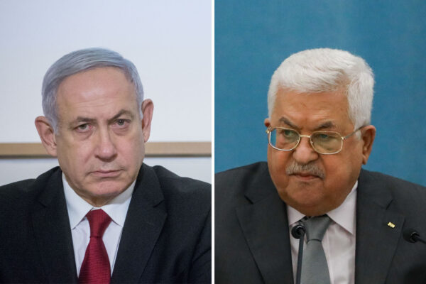 אבו מאזן, נשיא הרשות הפלסטינית, ובנימין נתניהו, ראש ממשלת ישראל (צילומים: פלאש 90)