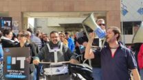 מחאה נגד יוקר המחיה של פעילי ההסתדרות בבאר שבע (צילום: ניצן צבי כהן)