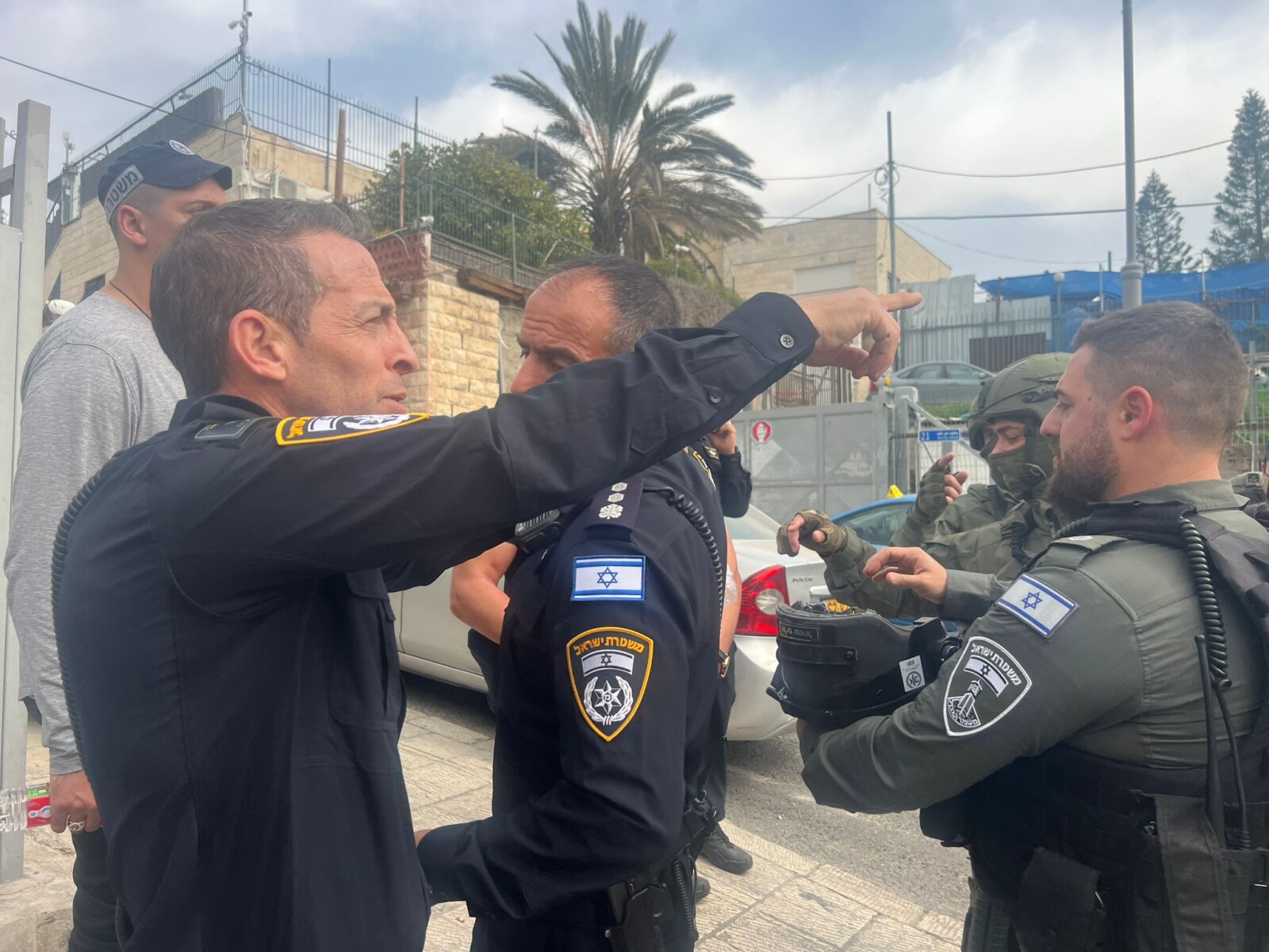 כוחות משטרה בזירת הפיגוע בעיר דוד בירושלים (צילום: דוברות המשטרה)