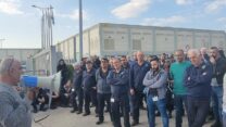 אסיפת עובדים במפעל טכנולוגיית להבים נהריה (צילום: דוברות ההסתדרות)