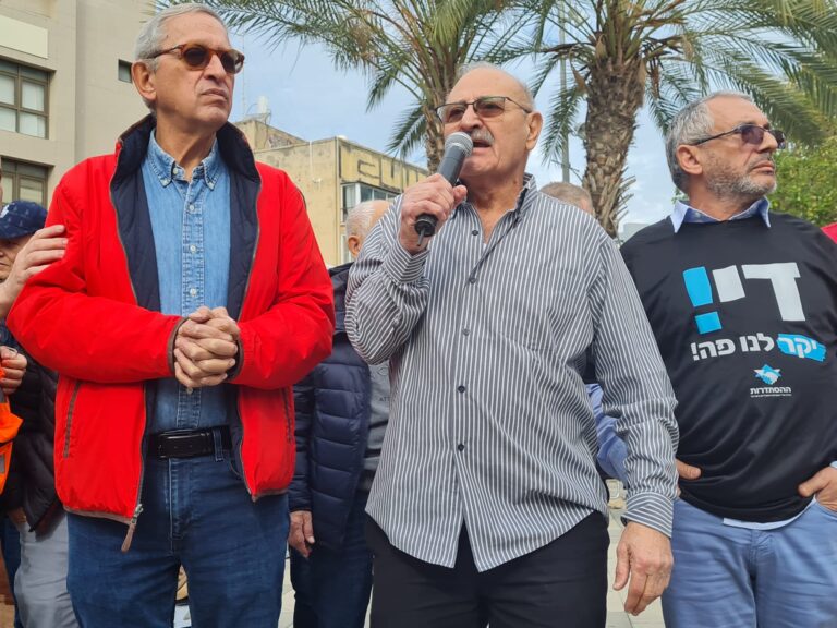 Chairman of the Histadrut of the Pensioners, Shmulik Mizrahi. (Photo: Hadas Yom Tov)