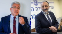 שר הבריאות אריה דרעי, ממונה הקורונה פרופ' סלמן זרקא (צילומים: פלאש90)