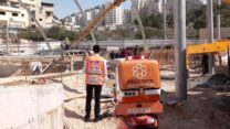 תאונת עבודה בירושלים בה נהרג עובד בן 55 (צילום: דוברות איחוד הצלה)
