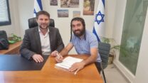 צבי סוכות ובצלאל סמוטריץ' (צילום: טוויטר צבי סוכות)