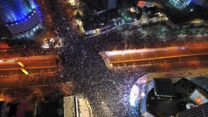 ההפגנה  נגד הרפורמה במערכת המשפט במוצ"ש 11.2.23 (צילום: איתי ארבל)