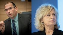 היועצת המשפטית לממשלה, גלי בהרב מיארה, ויו״ר ועדת החוקה של הכנסת ח״כ שמחה רוטמן (צילום: יונתן זינדל/ פלאש 90)