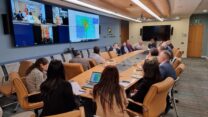 דיון חירום במשרד החוץ בעקבות רעידת האדמה בטורקיה (צילום: דוברות משרד החוץ)