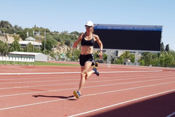 סימונה גורן באימון ריצה. "זכיתי לעשות את מה שאני אוהבת" (צילום: שאול אברמוביץ)