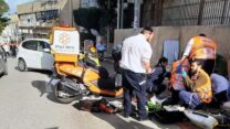 זירת תאונת העבודה בבני ברק (צילום: דוברות איחוד הצלה)