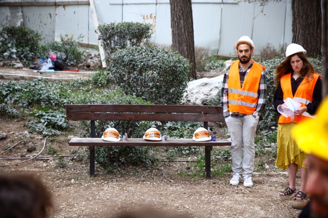 טקס זיכרון לסאמח עות'מאן אלקוואסמי שנהרג במהלך עבודתו באתר בנייה בירושלים (צילום: דור פזואלו)