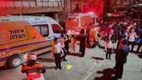ניידת איחוד הצלה בבני ברק במהלך חג פורים (צילום: דוברות איחוד הצלה)