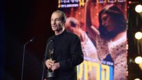 השחקן ששון גבאי בטקס פרסי אופיר (צילום: תומר ניוברג, פלאש90)