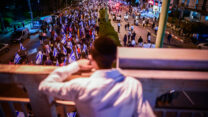 הפגנה בבני ברק נגד הרפורמה במערכת המשפט (צילום: אבשלום ששוני)