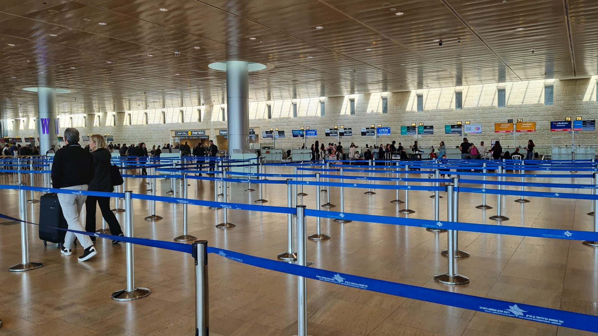 שדה התעופה מתרוקן (צילום: הדס יום טוב)