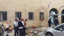 זירת תאונת עבודה בחיפה (צילום: איחוד הצלה)