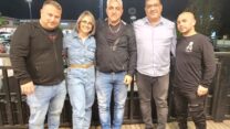 ראשי ועד עובדי סנונית שירותי תעופה מבית אלביט, שהתאגדו בהסתדרות (צילום: דוברות ההסתדרות)