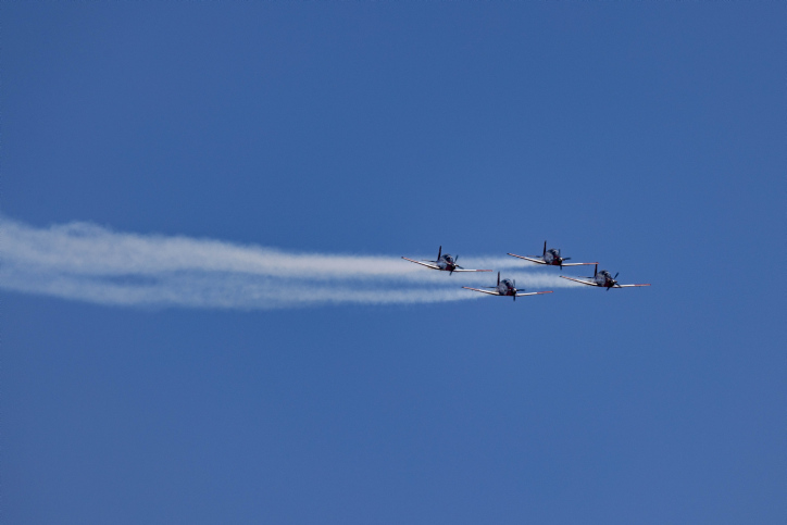 מטס חיל האוויר ביום העצמאות (צילום: יונתן זינדל/פלאש90)