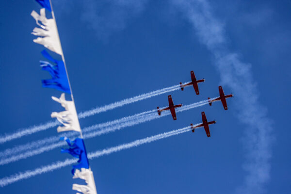 מטס חיל האוויר ביום העצמאות (צילום: יונתן זינדל/פלאש90)
